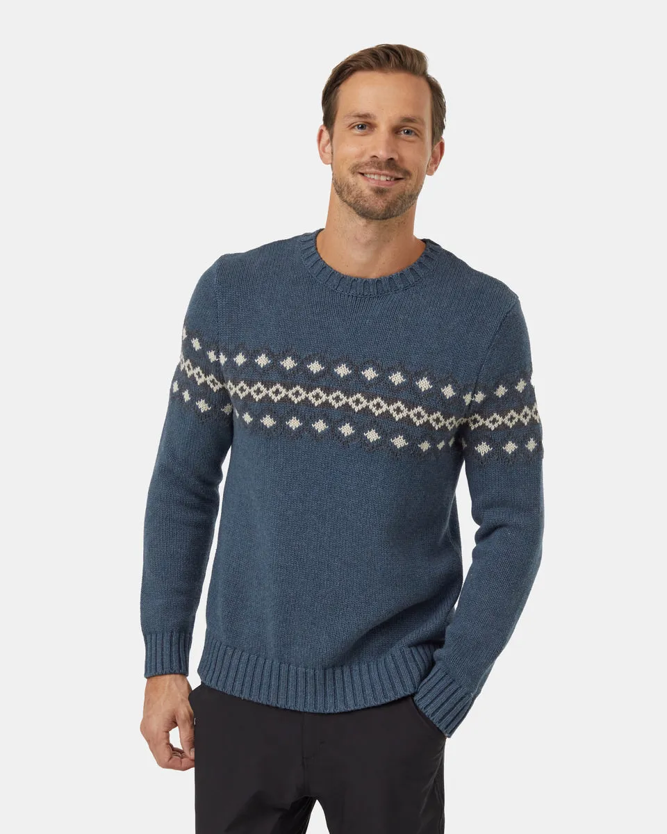 Highline Intarsia Crew Sweater sold by tentree