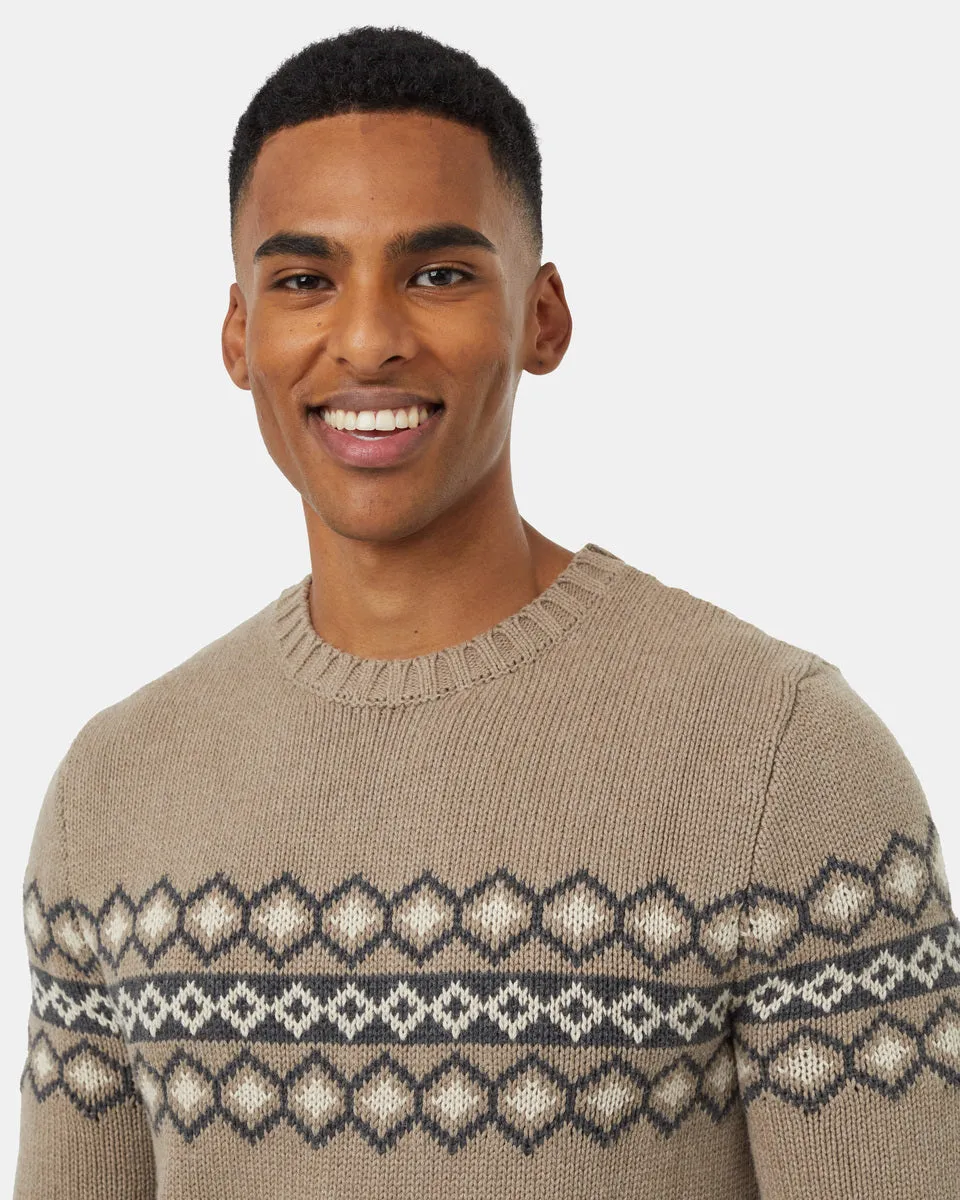 Highline Intarsia Crew Sweater sold by tentree product image thumbnail 4