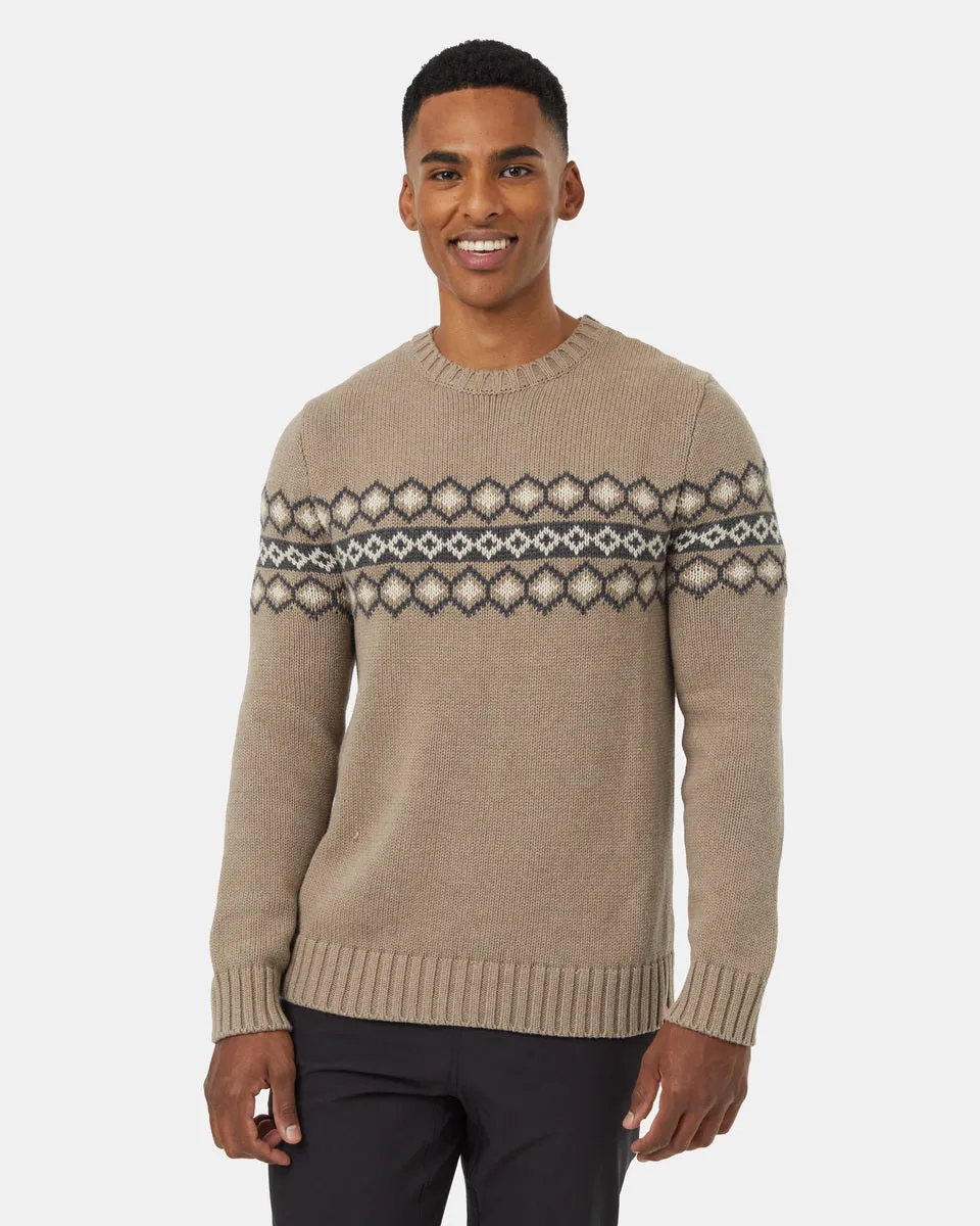Highline Intarsia Crew Sweater sold by tentree