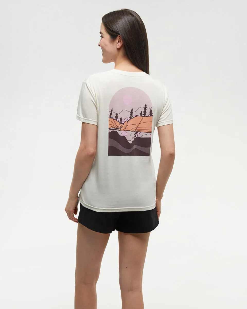 Emerald Edge Arch T-Shirt sold by tentree