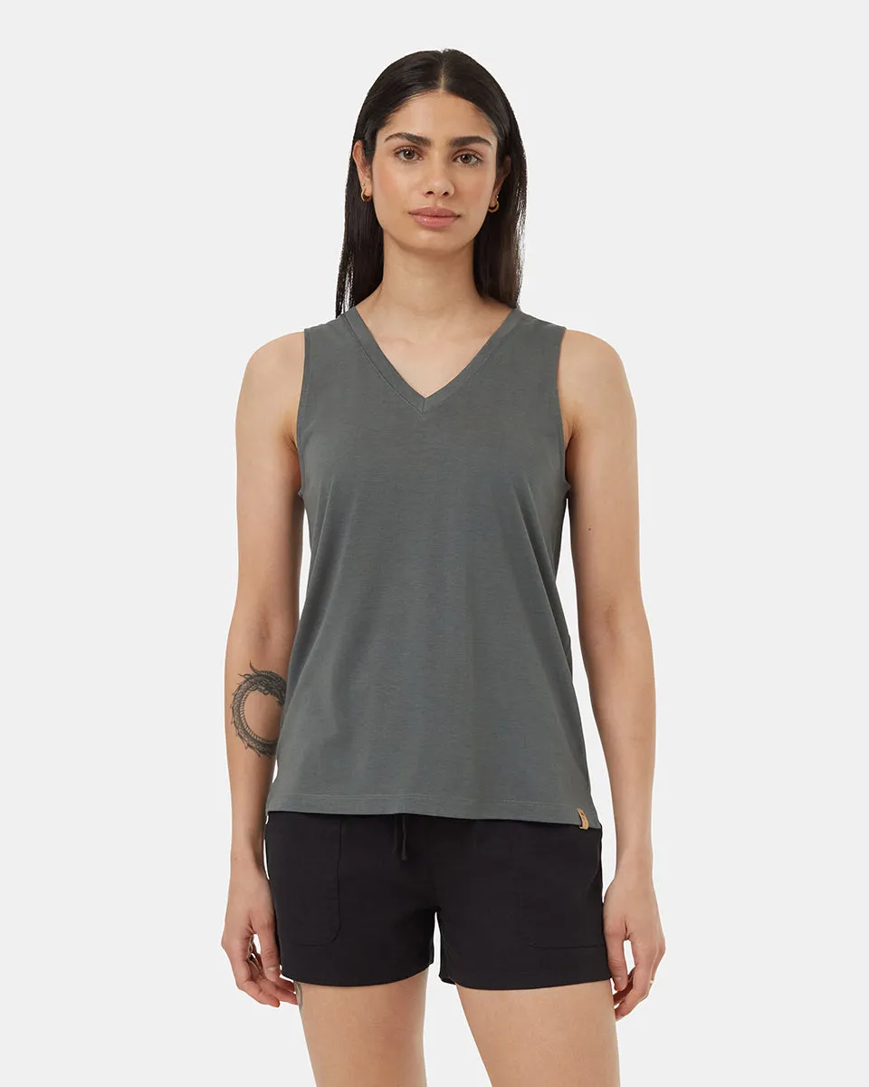 TreeBlend V-Neck Tank sold by tentree