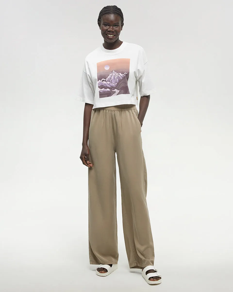 Emerald Edge Oversized Crop T-Shirt sold by tentree product image thumbnail 2