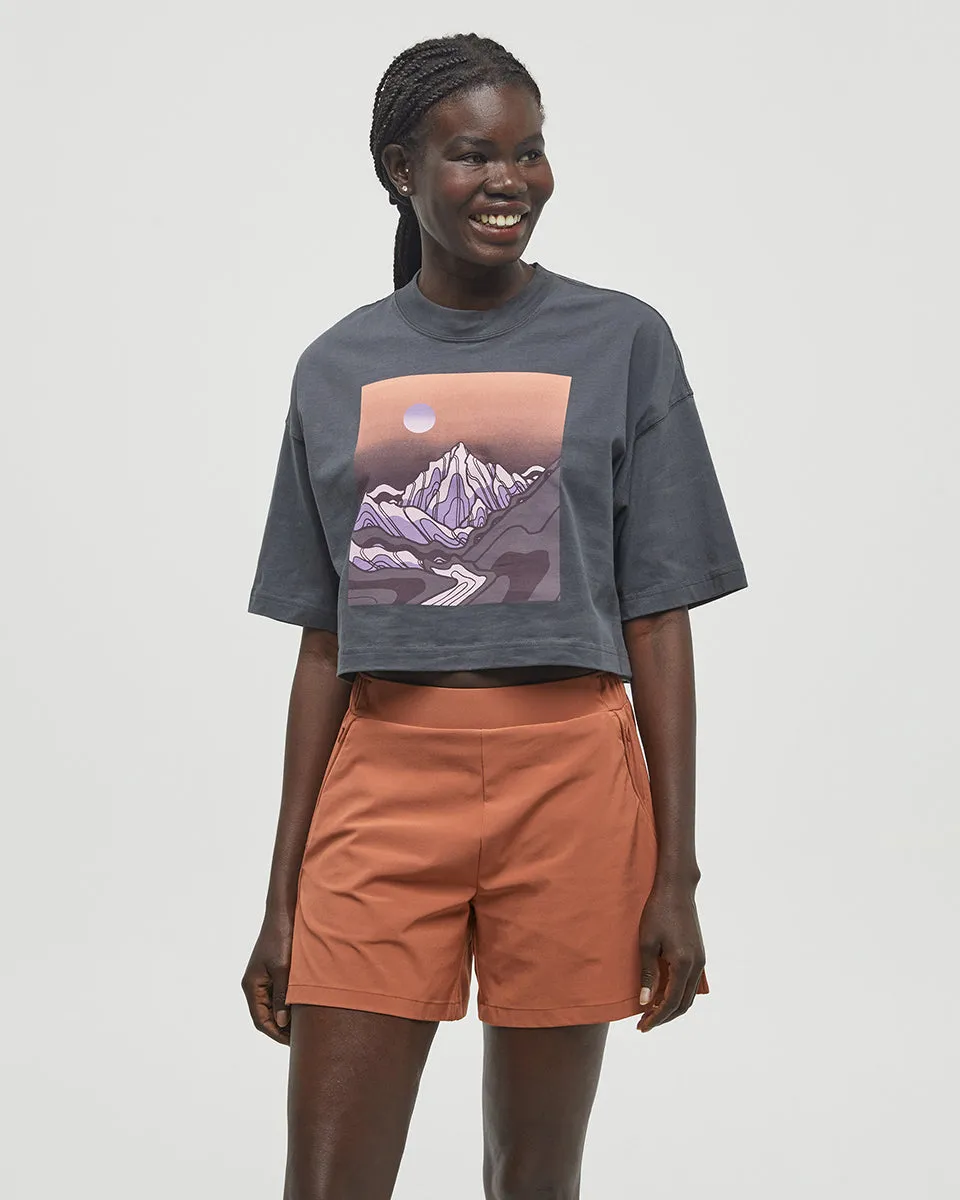 Emerald Edge Oversized Crop T-Shirt sold by tentree