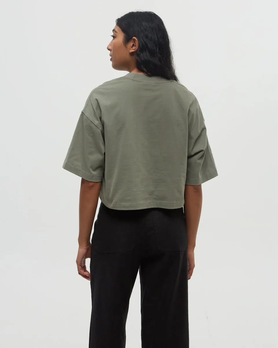 Emerald Edge Oversized Crop T-Shirt sold by tentree product image thumbnail 3