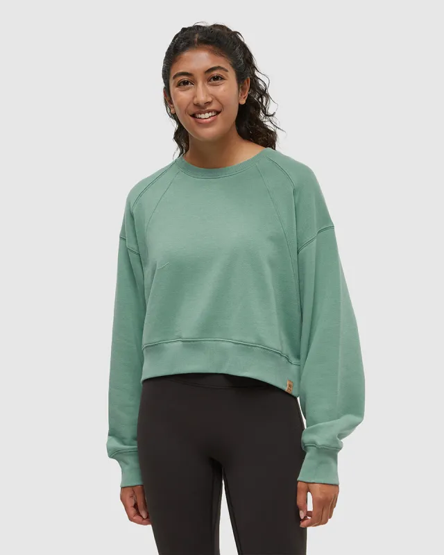 Bluffs Cropped Crew sold by tentree