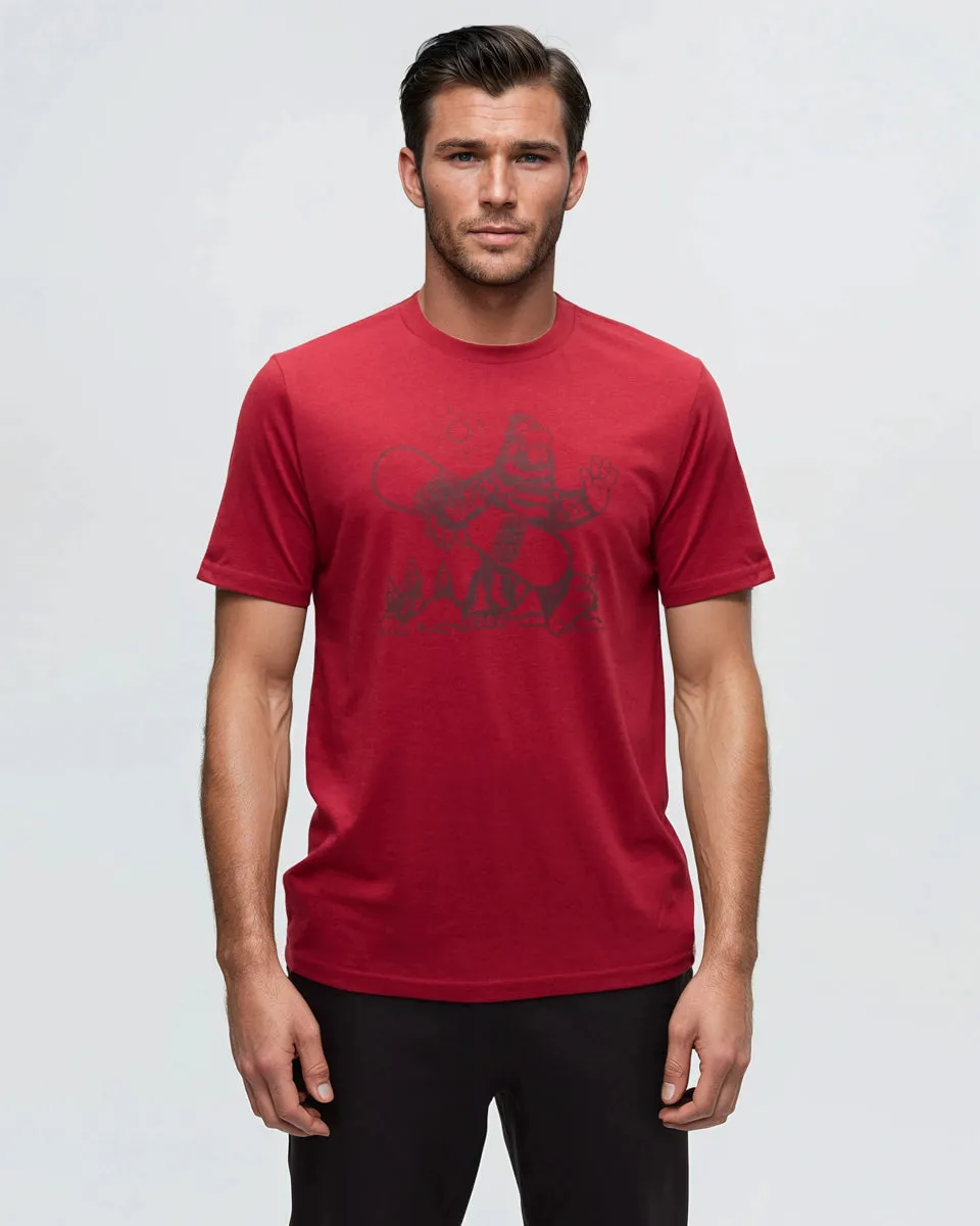 Sasquatch Sends It T-Shirt sold by tentree