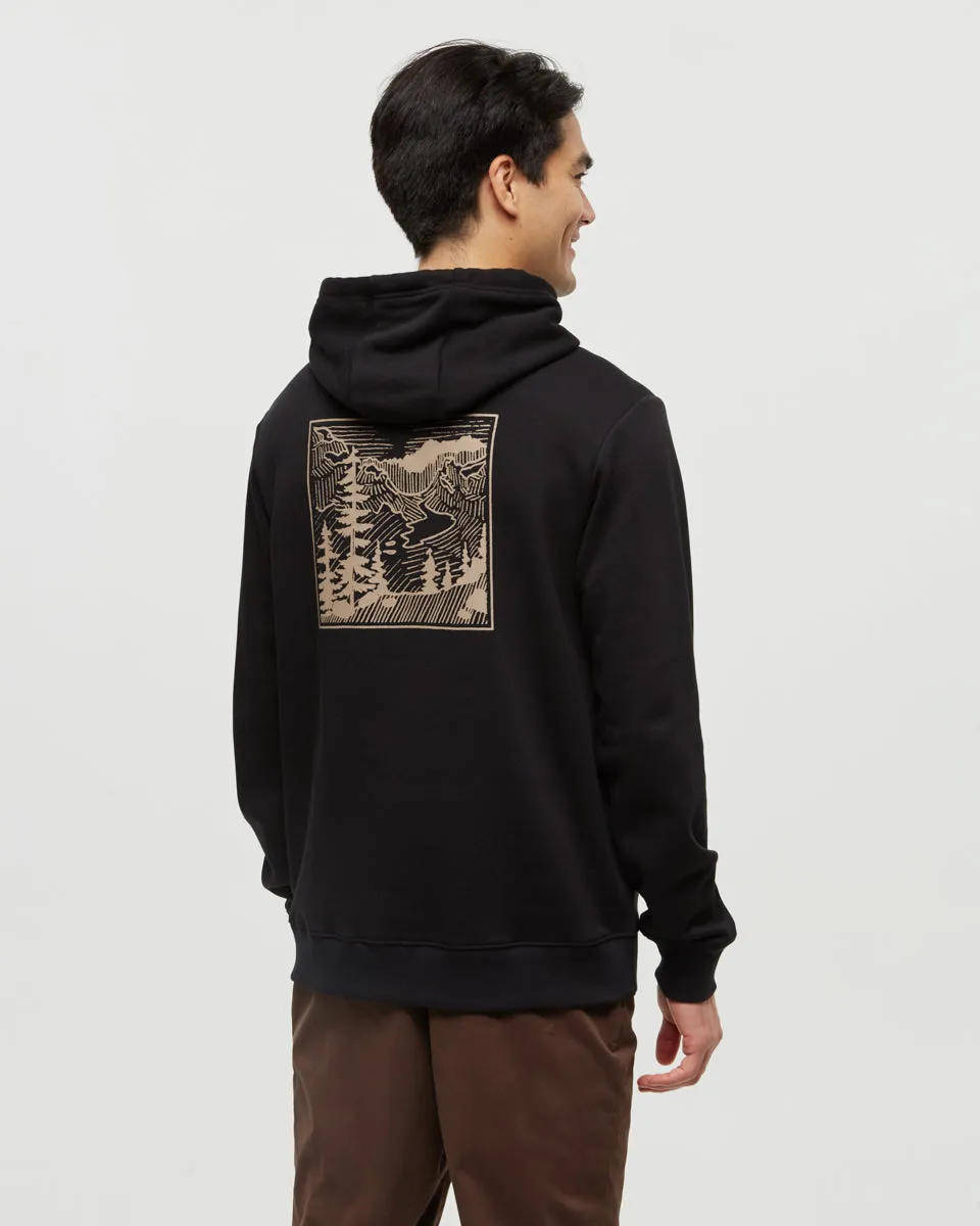 Etched Mountain Hoodie sold by tentree