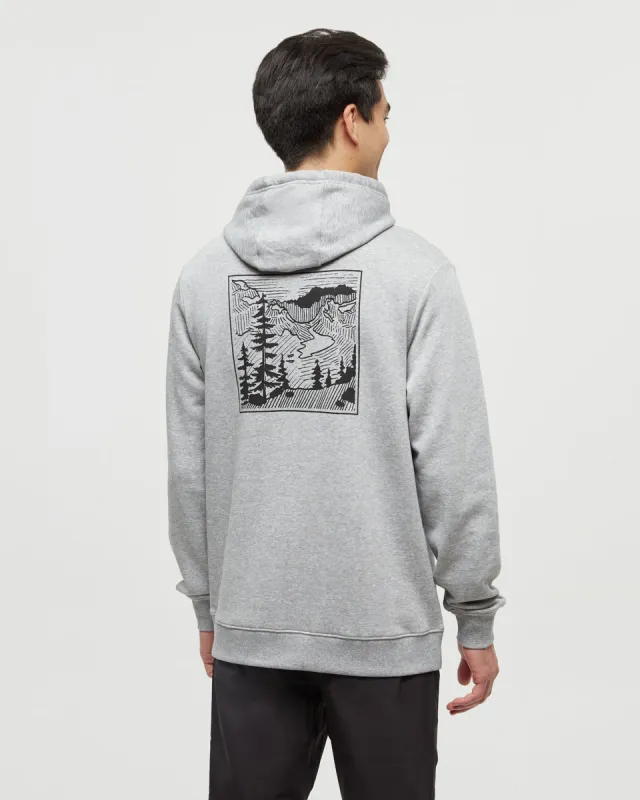 Etched Mountain Hoodie sold by tentree