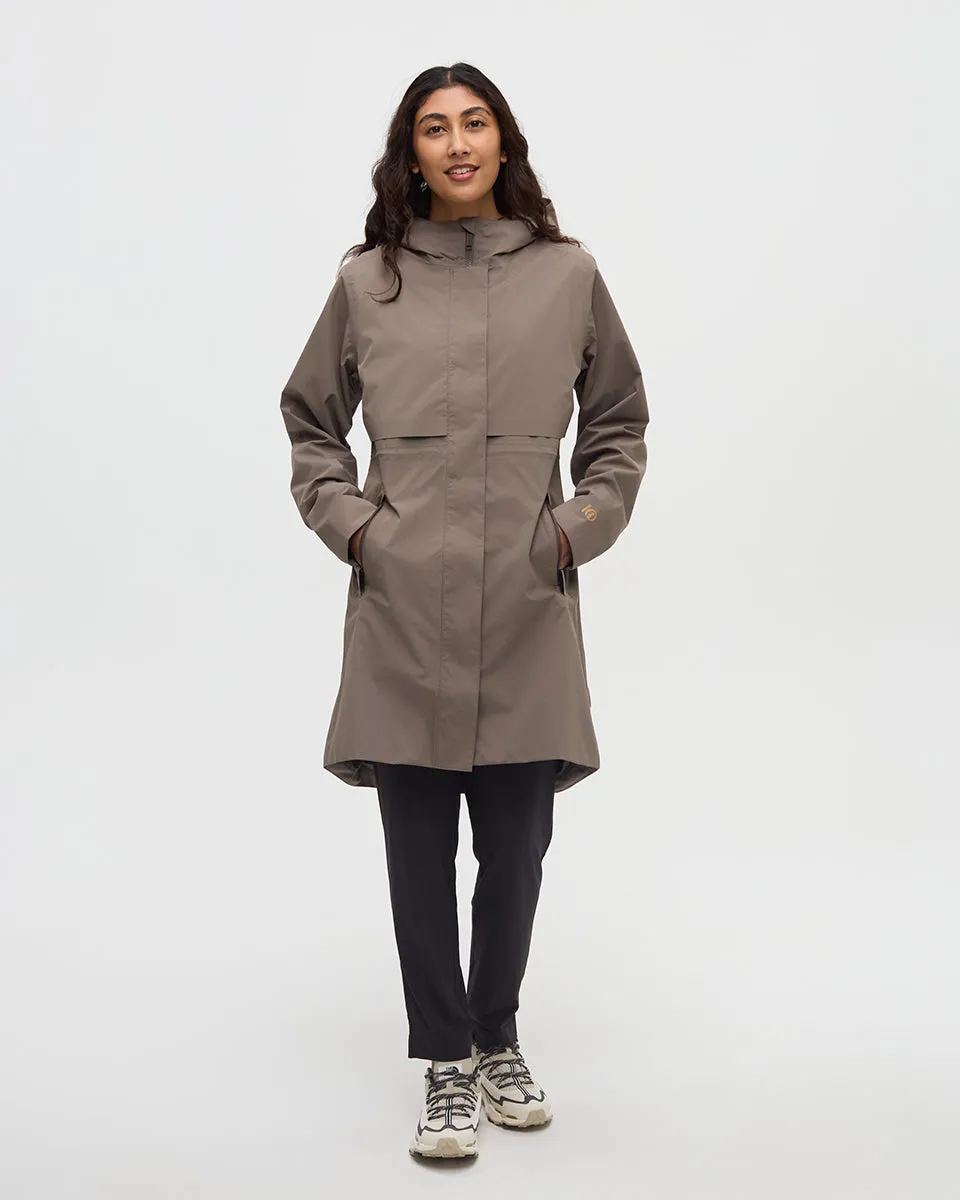 Nimbus Long Rain Jacket sold by tentree