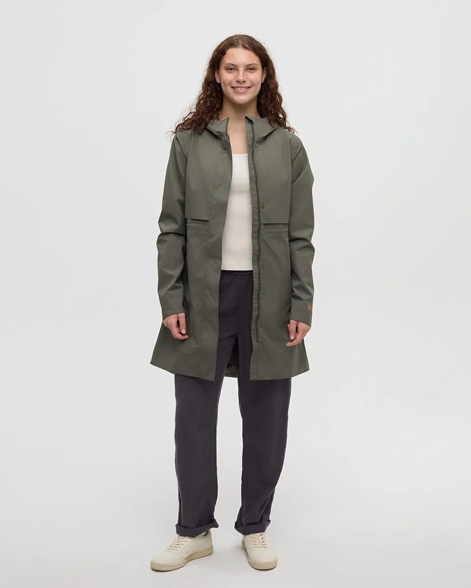 Nimbus Long Rain Jacket sold by tentree