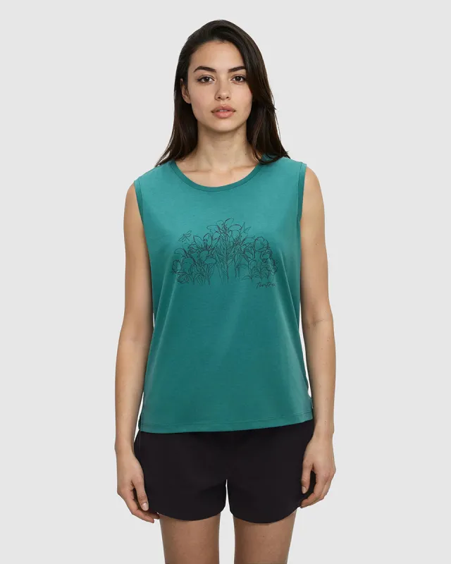 Lakeside Florals Tank sold by tentree