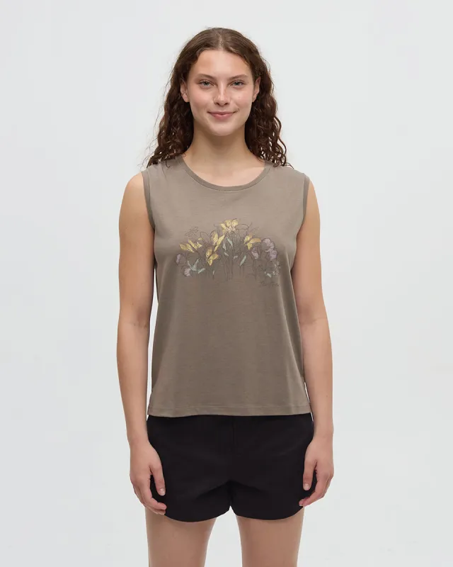 Lakeside Florals Tank sold by tentree