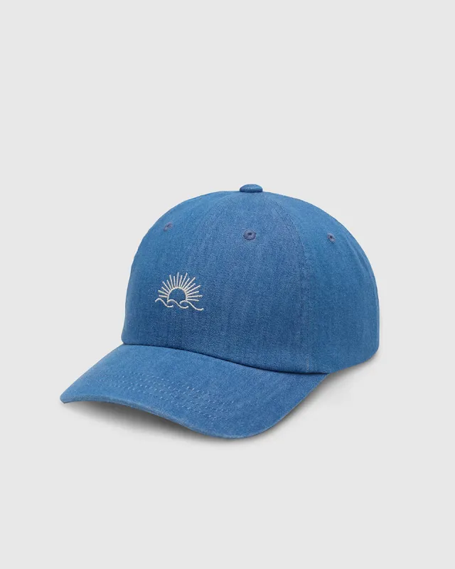 Embroidered Denim Peak Hat made by tentree