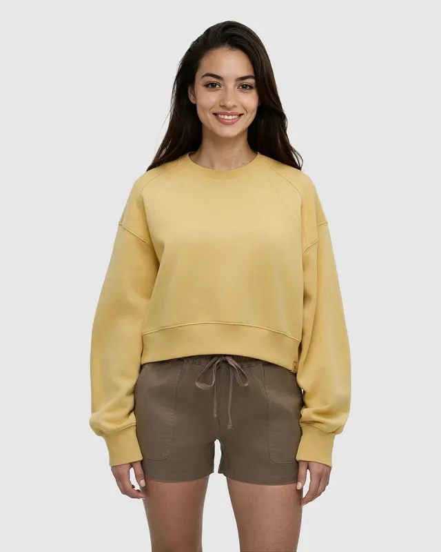 Bluffs Cropped Crew made by tentree