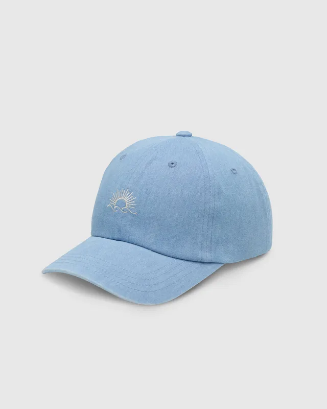 Embroidered Denim Peak Hat made by tentree