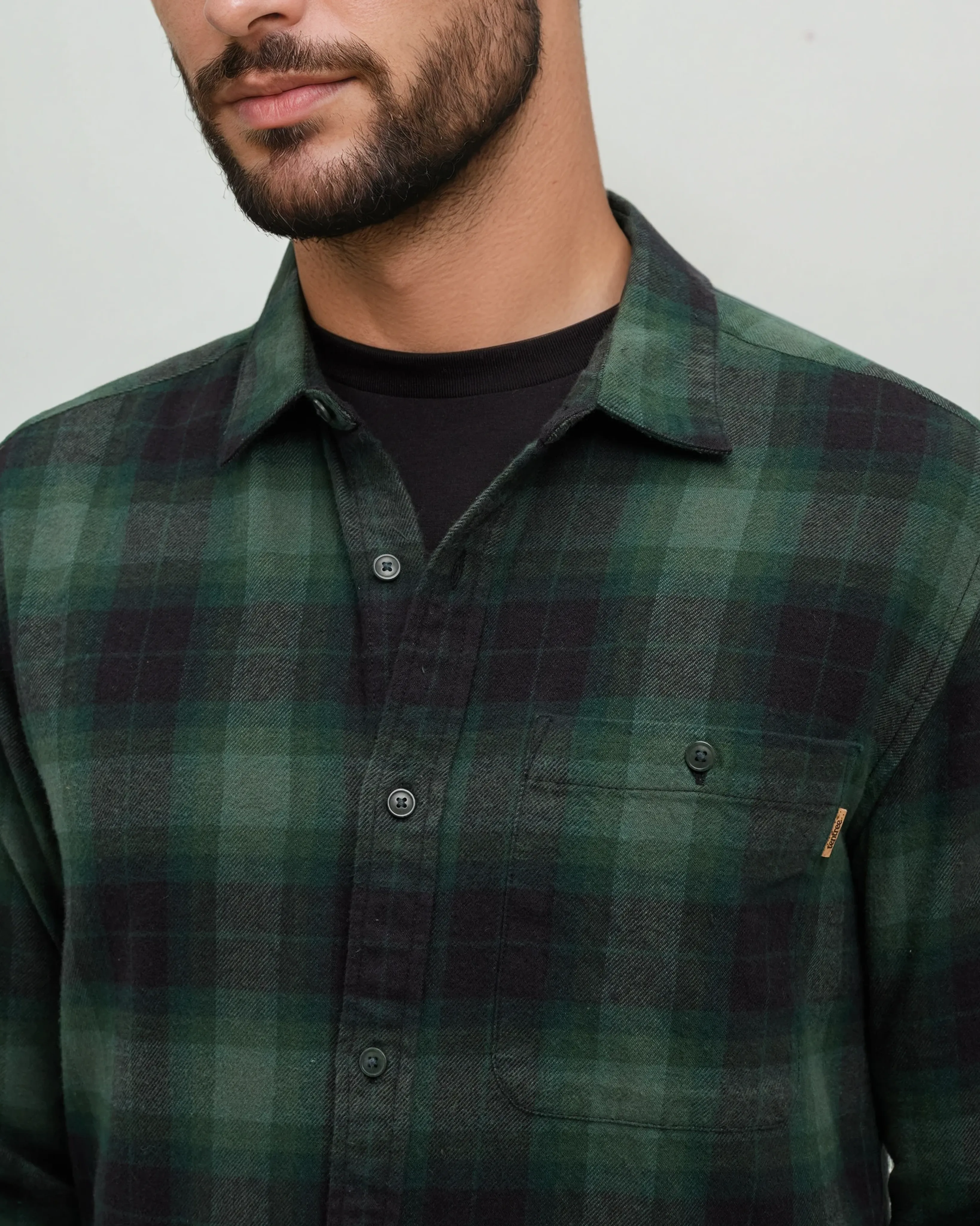 Forest Flannel Shirt sold by tentree product image thumbnail 3
