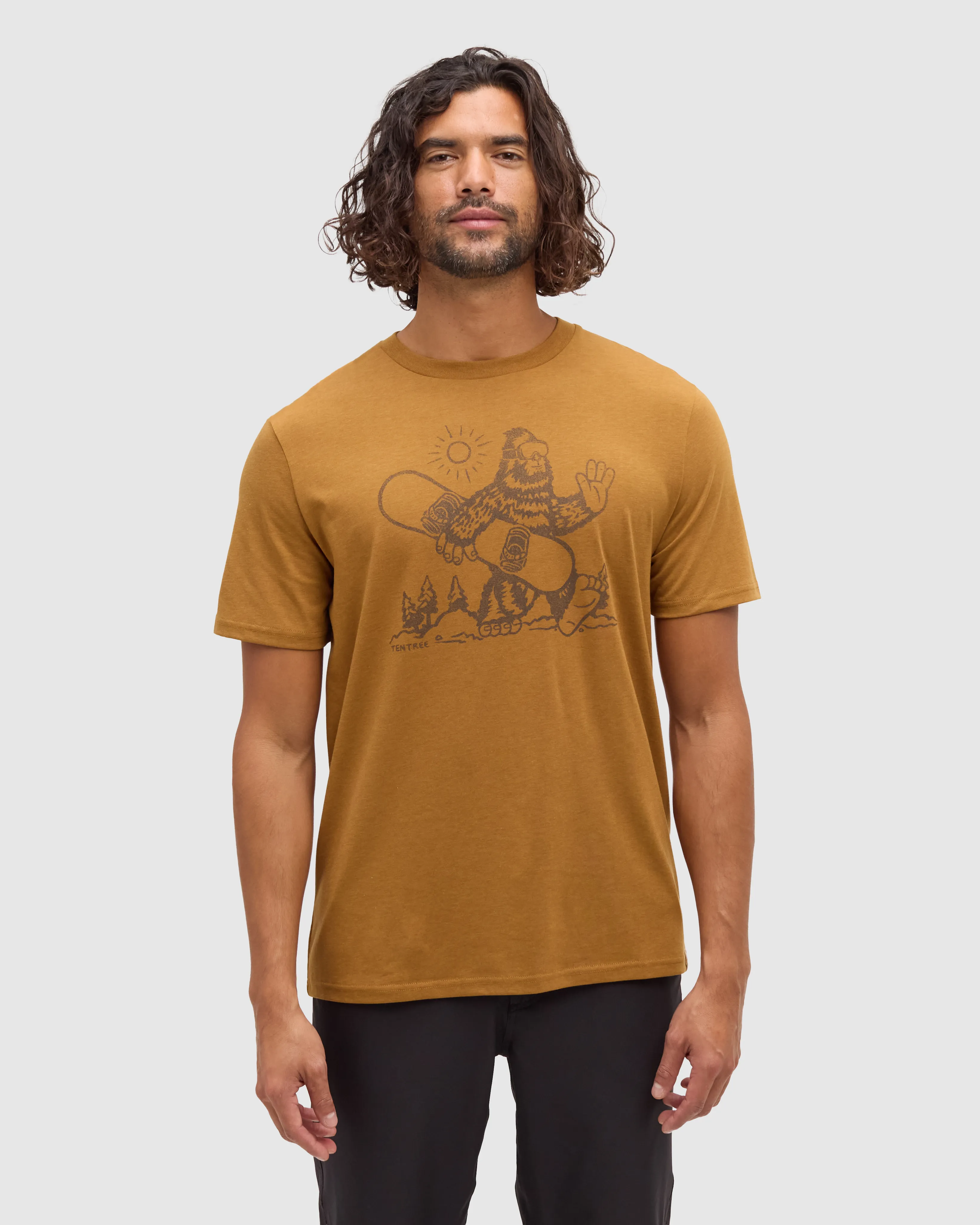 Sasquatch Sends It T-Shirt sold by tentree