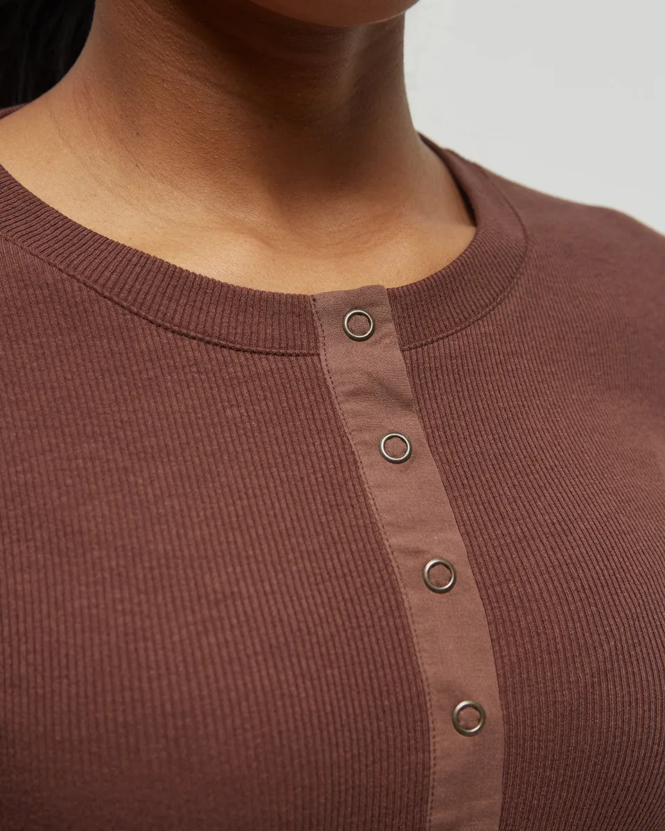 Rib Snap Placket Henley sold by tentree product image thumbnail 4
