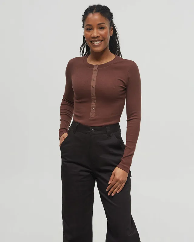 Rib Snap Placket Henley sold by tentree