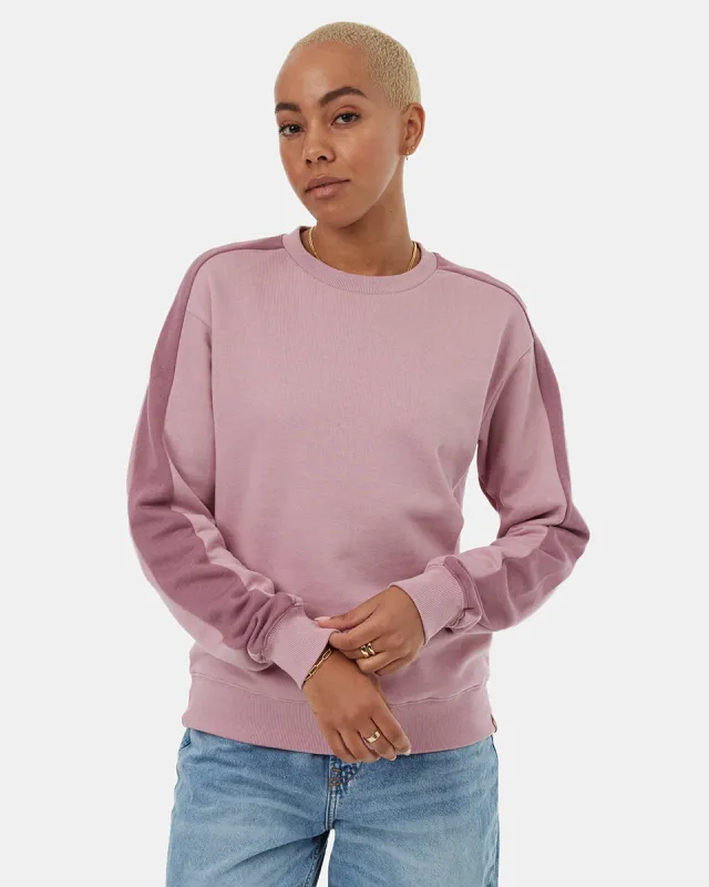 Blocked Sleeve Stripe Crew sold by tentree