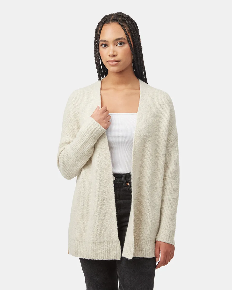 Highline Fuzzy Open Cardigan sold by tentree