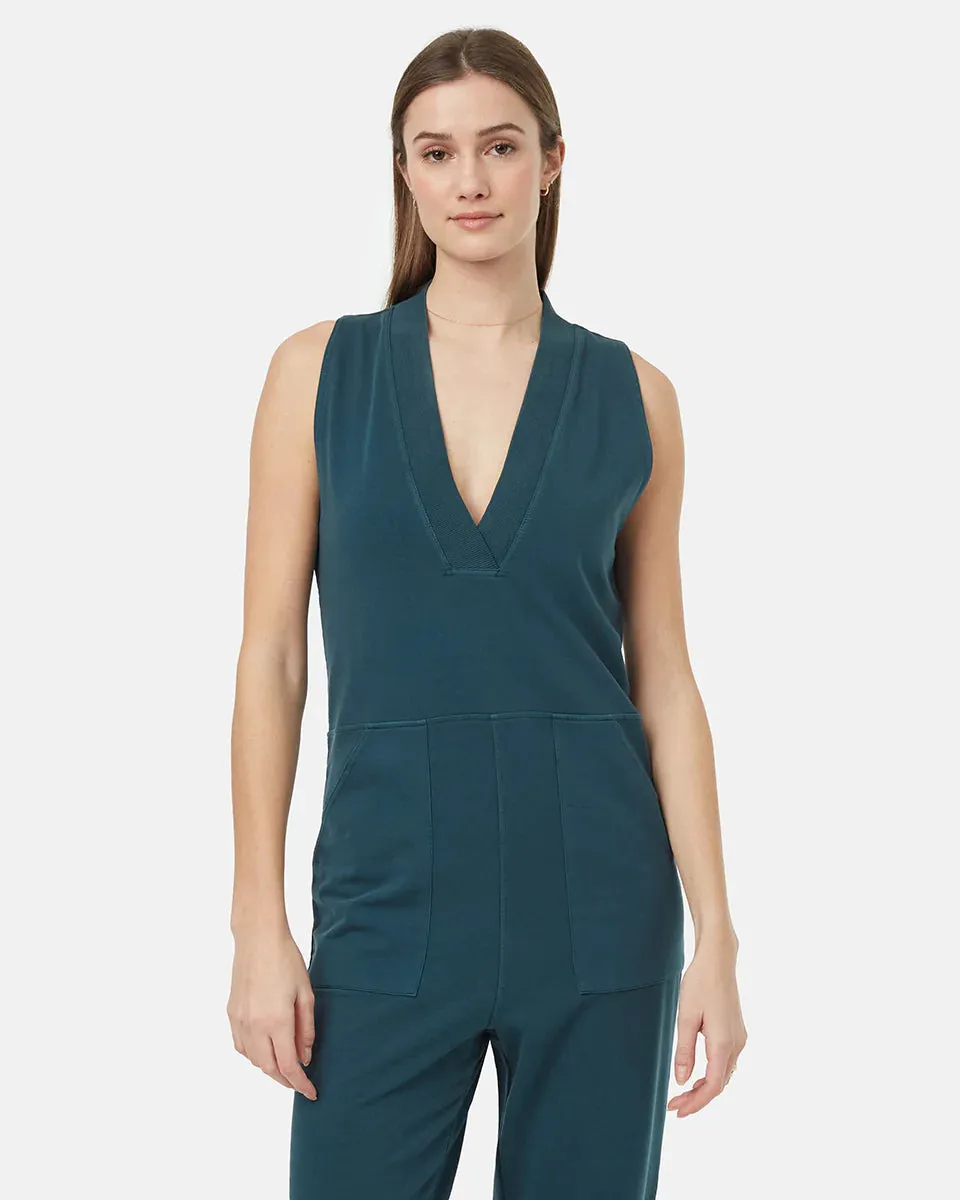 French Terry V-Neck Jumpsuit sold by tentree product image thumbnail 2