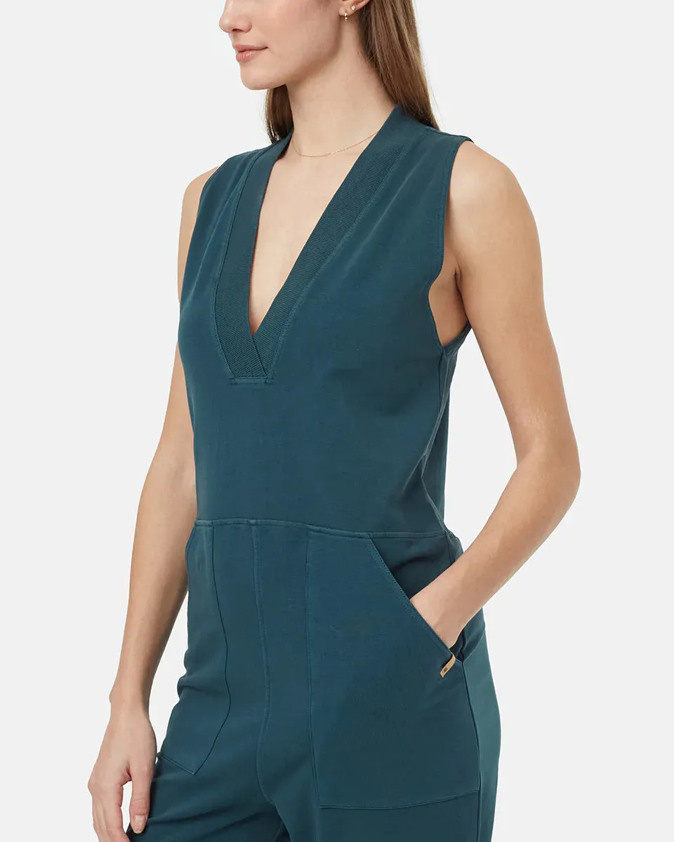 French Terry V-Neck Jumpsuit sold by tentree product image thumbnail 4