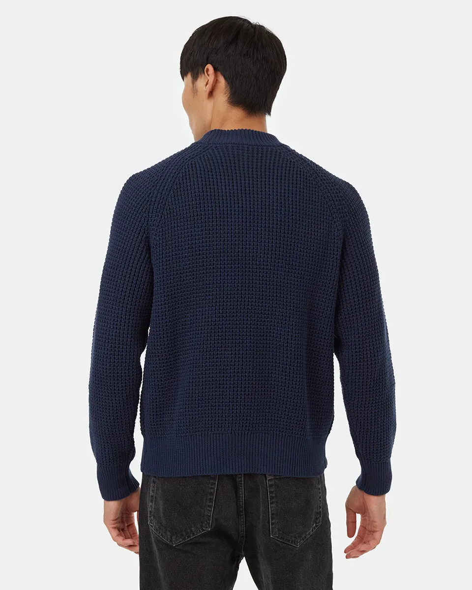 Highline Mock Neck Waffle Crew sold by tentree product image thumbnail 3