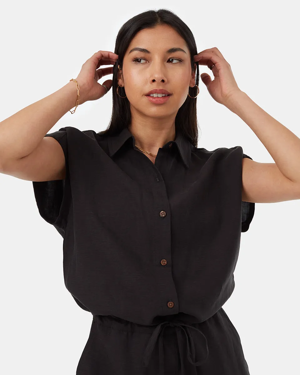 TreeLinen Button Front Romper sold by tentree product image thumbnail 4