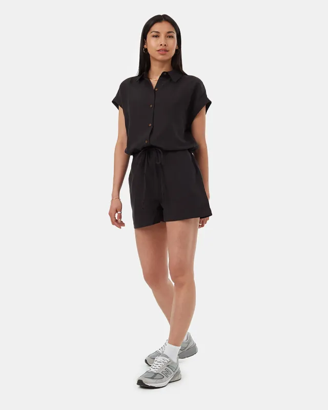 TreeLinen Button Front Romper sold by tentree