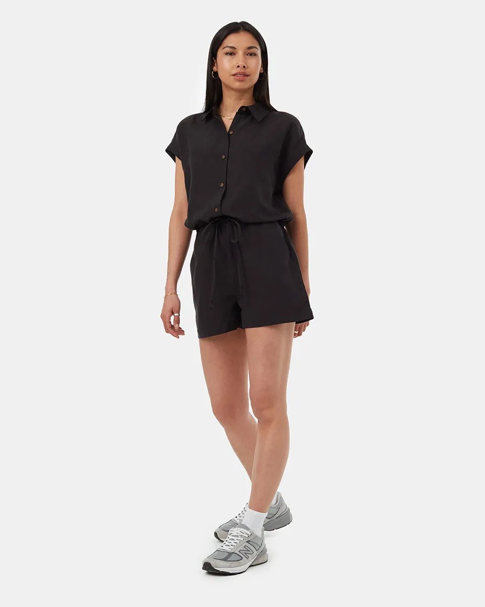 TreeLinen Button Front Romper sold by tentree
