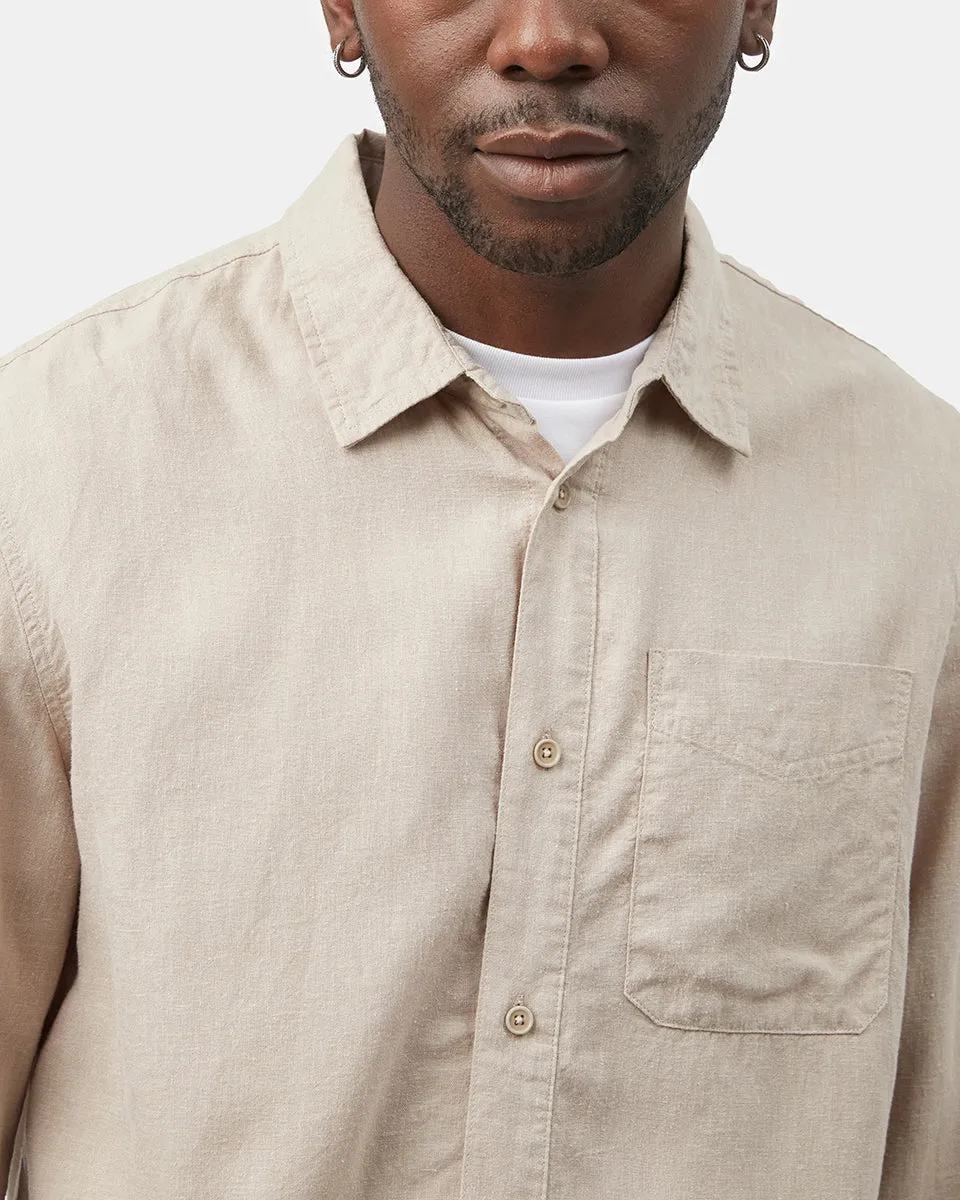 Hemp Button Front Shirt sold by tentree product image thumbnail 4