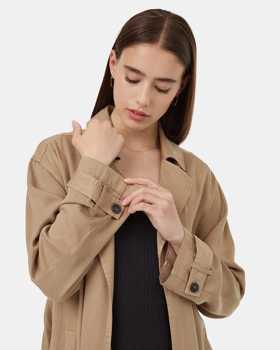 Tencel Trench sold by tentree product image thumbnail 4