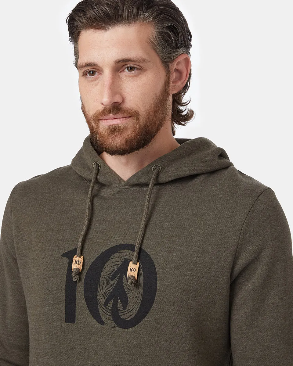 Woodgrain Ten Hoodie (Meteorite Black Heather) sold by tentree product image thumbnail 4
