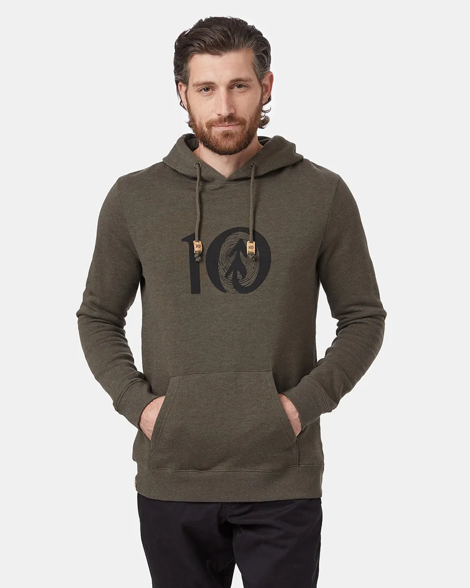 Woodgrain Ten Hoodie (Meteorite Black Heather) sold by tentree product image thumbnail 2