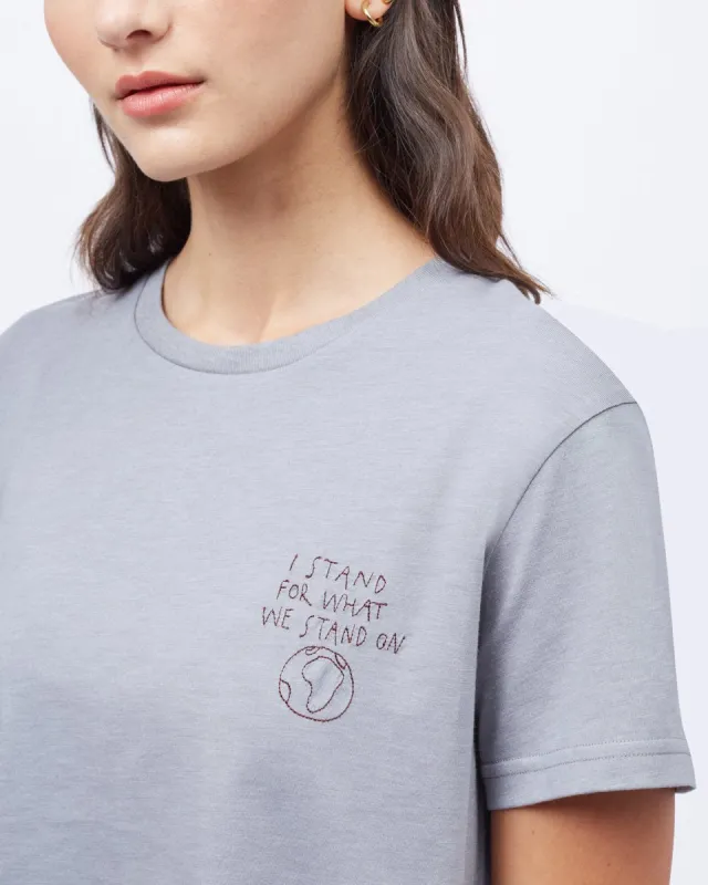 What We Stand On T-Shirt sold by tentree