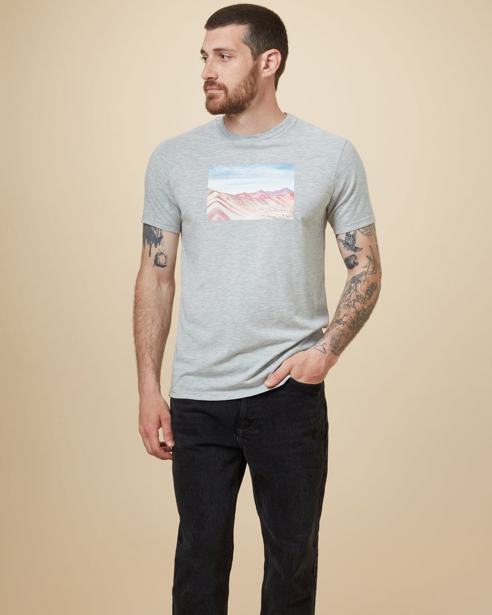 Peru Rainbow Mountain T-shirt sold by tentree product image thumbnail 5