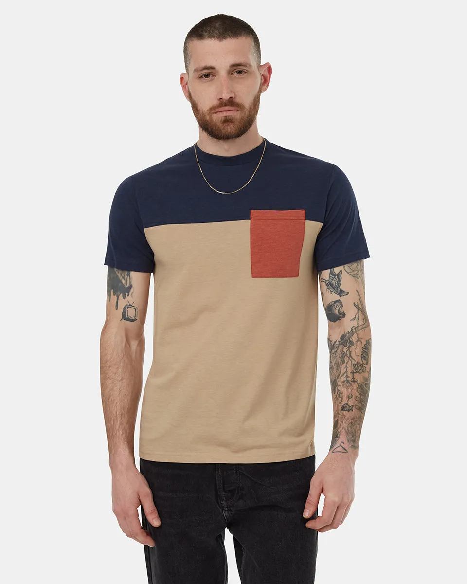 Blocked Pocket T-Shirt sold by tentree