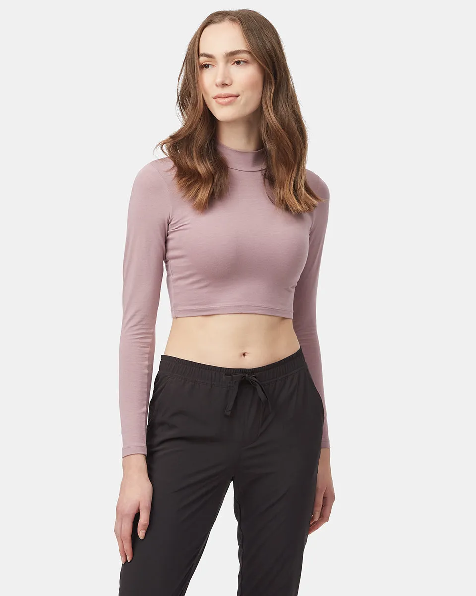 Mockneck Longsleeve Crop sold by tentree