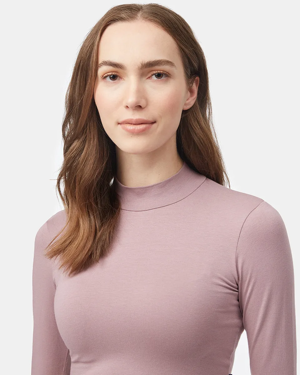 Mockneck Longsleeve Crop sold by tentree product image thumbnail 4