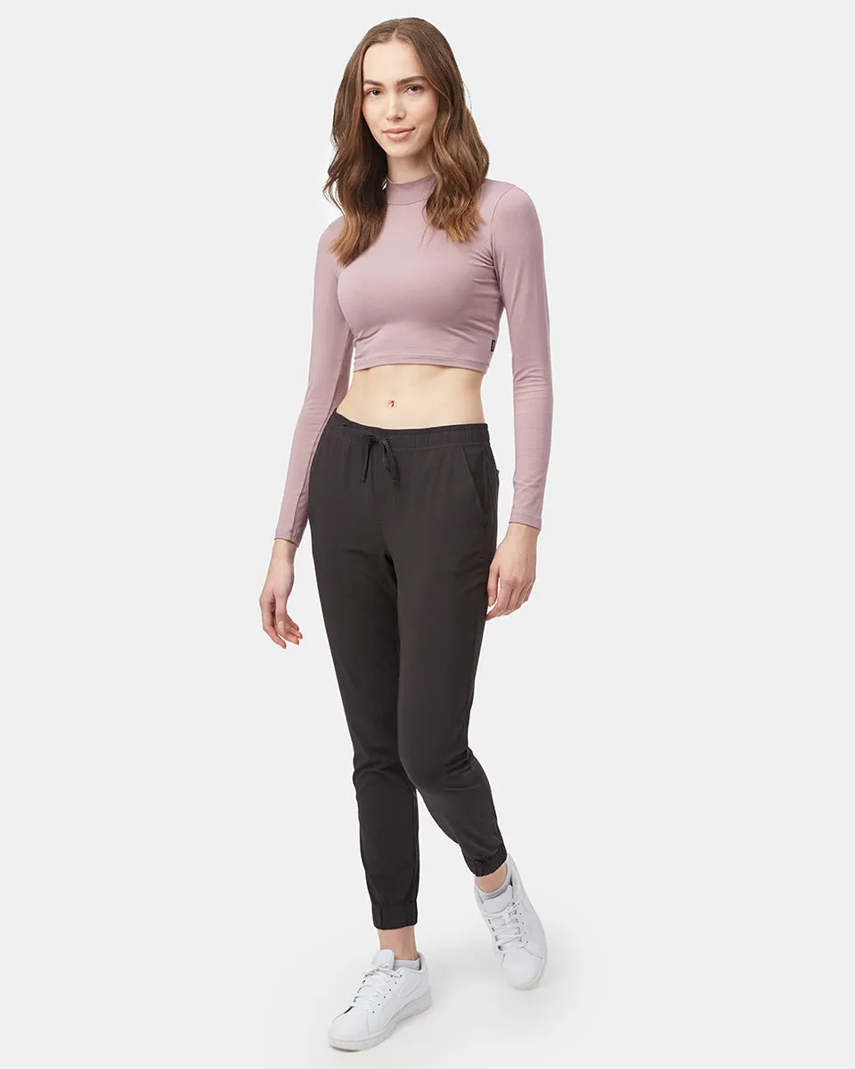 Mockneck Longsleeve Crop sold by tentree product image thumbnail 2