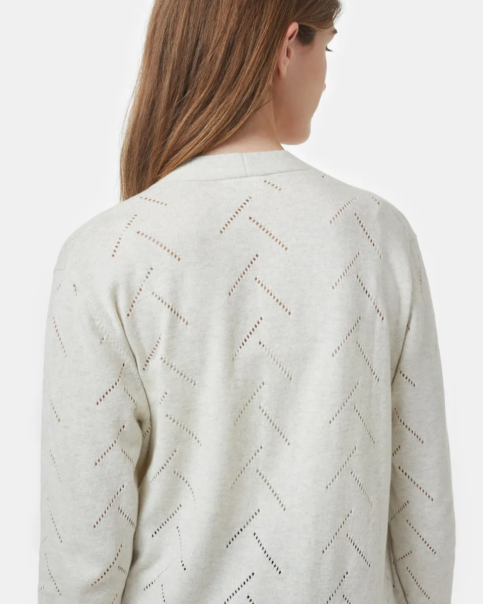 Highline Cotton Sage Tree Stitch Cardigan sold by tentree product image thumbnail 3