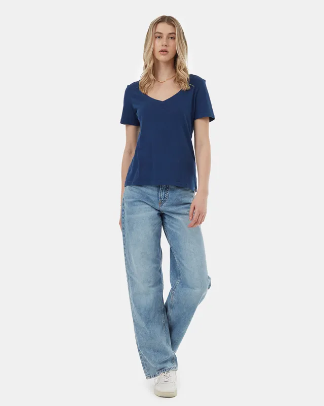 Regenerative Cotton V-Neck T-Shirt sold by tentree