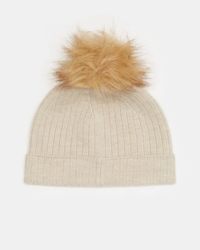 Wool Faux Fur Pom Beanie sold by tentree