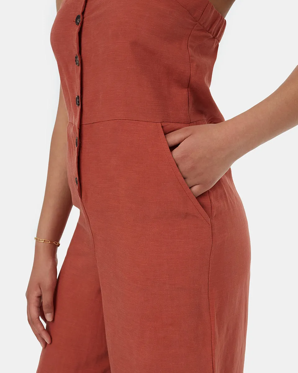 TreeLinen Apron Front Jumpsuit sold by tentree product image thumbnail 4