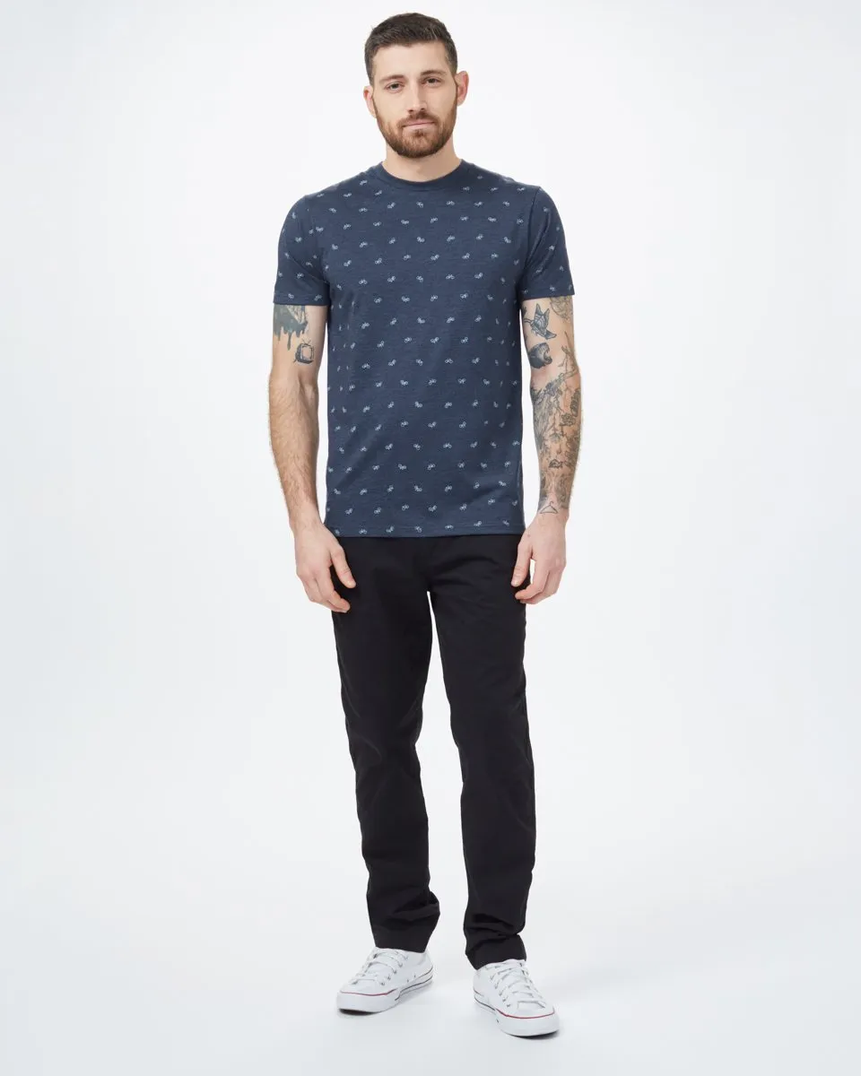 Bike Around Print T-Shirt (Midnight Blue Heather/Tourmaline) sold by tentree product image thumbnail 4
