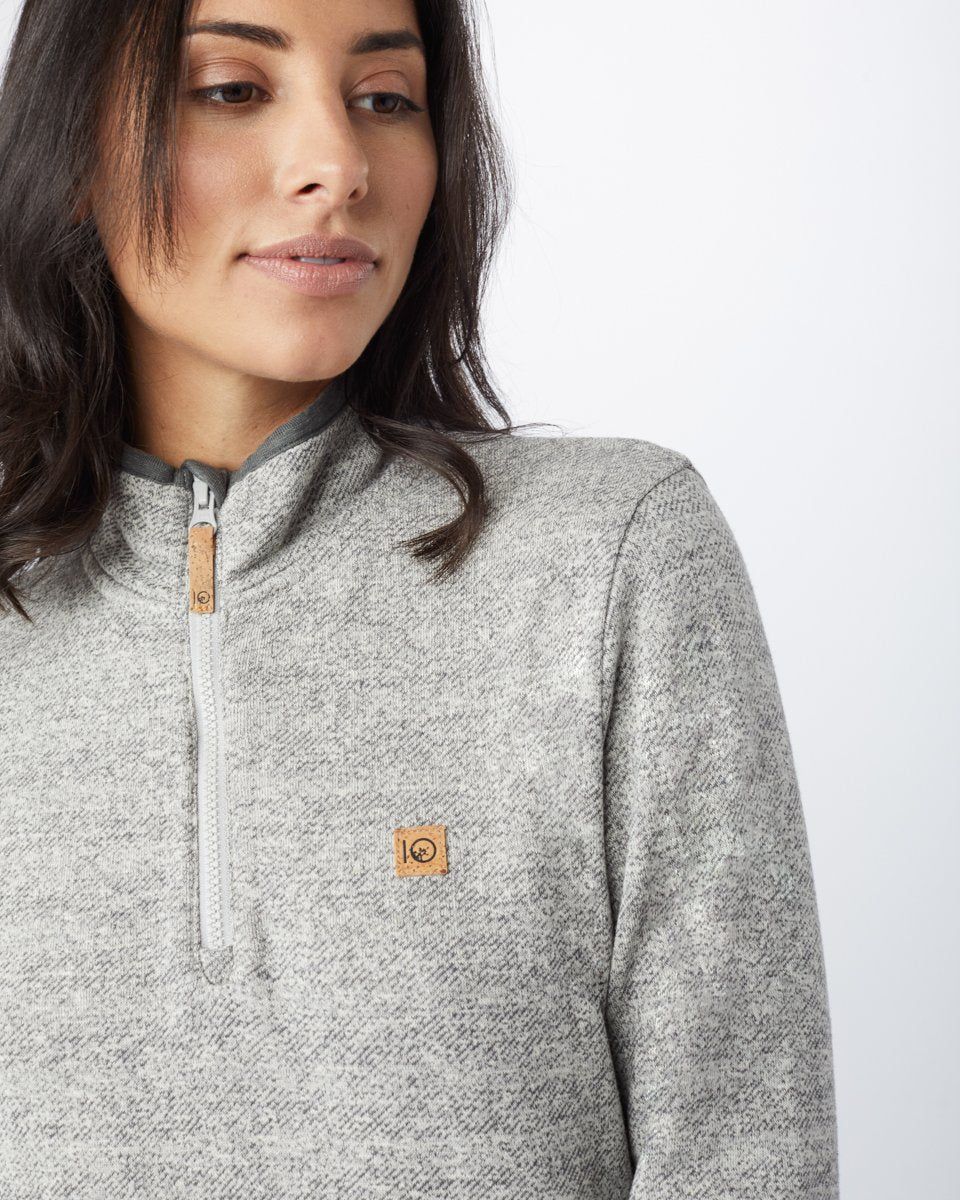 W Hemp Opal 1/4 Zip sold by tentree