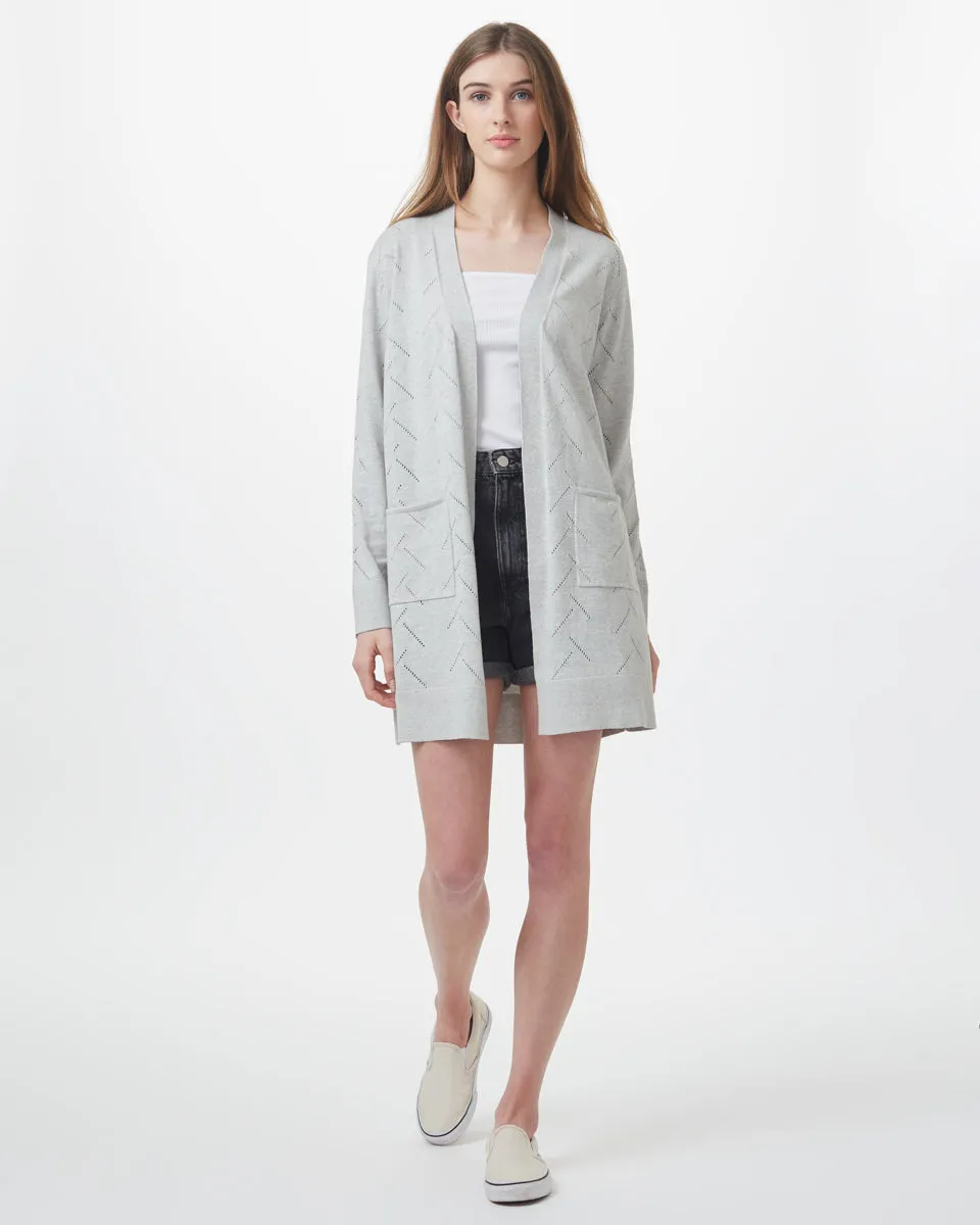 Highline Cotton Sage Tree Stitch Cardigan sold by tentree product image thumbnail 4