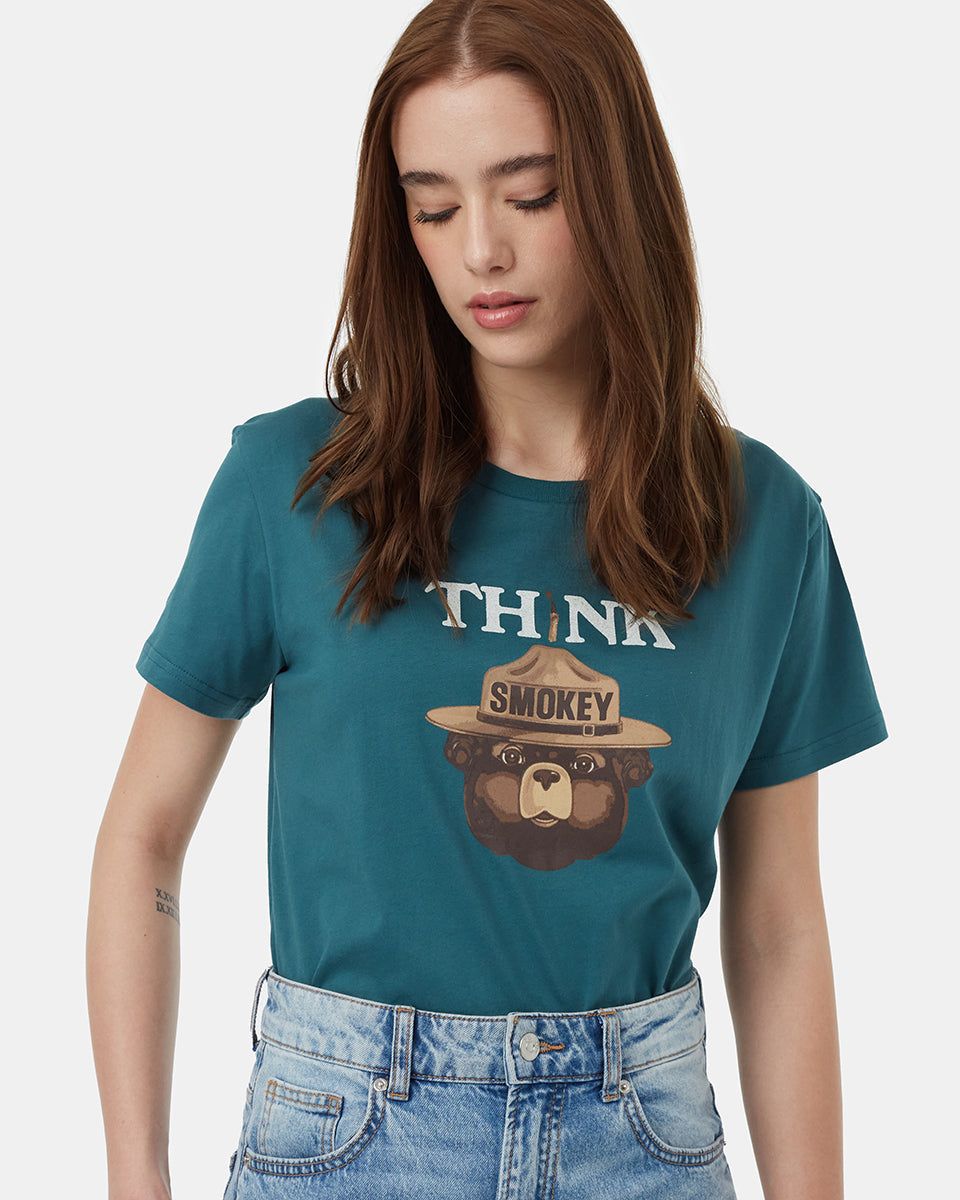 Smokey Bear Think T-Shirt sold by tentree product image thumbnail 2