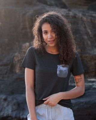 W Palmy AOP Pocket T-Shirt sold by tentree